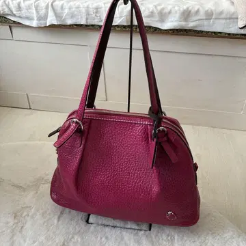 PELLE BORSA 가죽 마젠타 숄더백