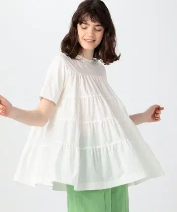 Ballsey 코튼 저지 콤비 티어드 풀오버
