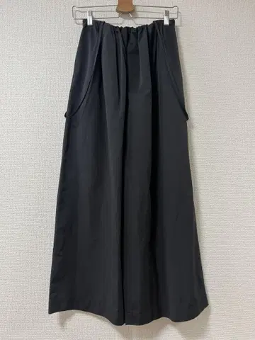 SORIN 2WAY 와이드 밴딩 팬츠 개더 서스펜더 살로펫 블랙