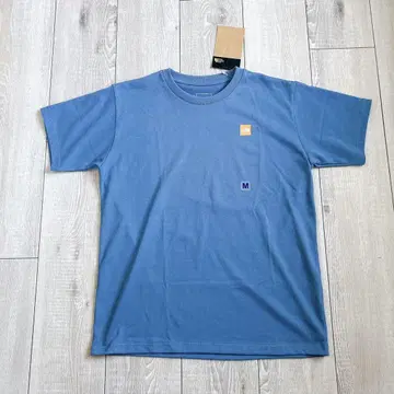 THE NORTH FACE 파랑 M 박스 로고 티셔츠