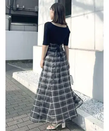 머큐리 듀오 백 레이스업 니트 도킹 원피스
