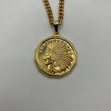 인디언 코인 목걸이 코인 펜던트