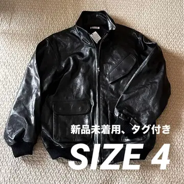 25AW 오라리 램 레더 지퍼 블루종 4