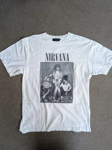 NIRVANA 닐바나 밴딩 티셔츠 화이트