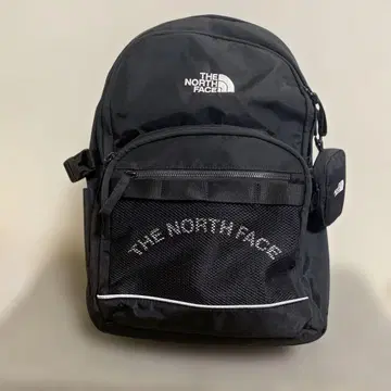 THE NORTH FACE 블랙 백팩 한국 화이트 라벨