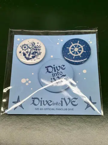 IVE 4th OFFICIAL FANCLUB DIVE 핀 배지