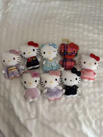헬로키티 봉제 인형 8종 세트
