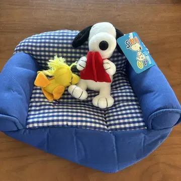 스누피 봉제 인형 티슈 케이스