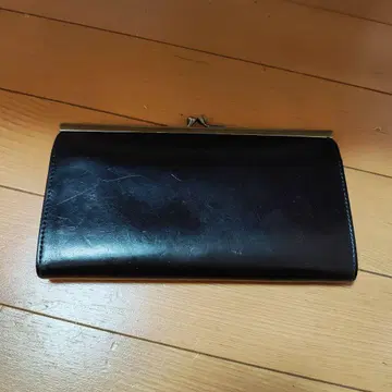 가죽 장지갑 블랙