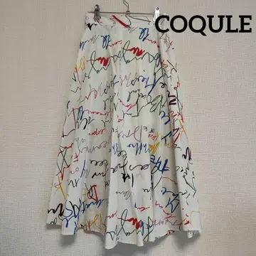 COCUE 코큐 플레어 스커트 여름옷 리조트 롱 스커트 코클레 미품