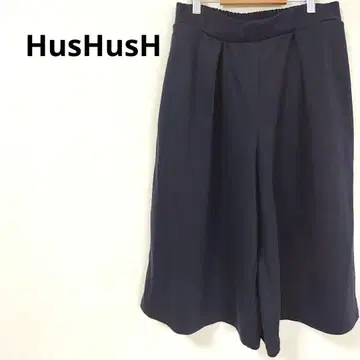 [Hash Ash] 7부 길이 와이드 팬츠 허리 밴딩 포켓 심플