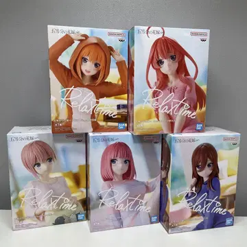 5등분의 신부 Relax time 피규어 전 5종 컴프 세트