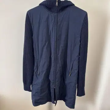 G1065 캘빈클라인 니트 코트 아우터 후드