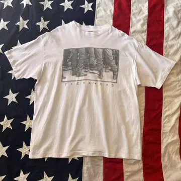 90s HANES 웨스턴 프린트 티셔츠 ART