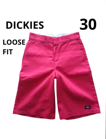 DICKIES 디키즈 라이트한 빨간색 LOOSEFIT 30 하프 팬츠
