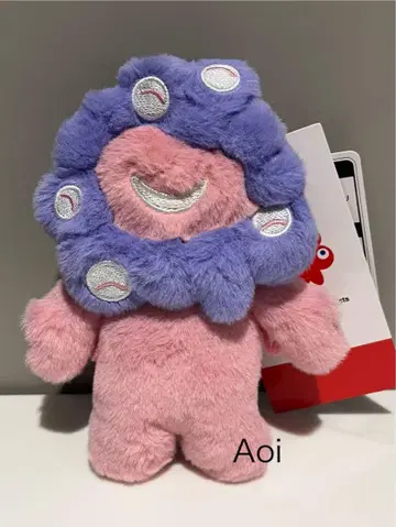 만박 밋밋 파스텔 컬러 봉제 인형 키링 파스텔 보라색