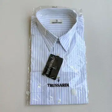 미사용 일본제 TRUSSARDI 남성용 긴팔 와이셔츠 42-80 여름