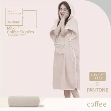 목욕 후 원피스 후드 반팔 타월 원피스 프리 사이즈 미사용