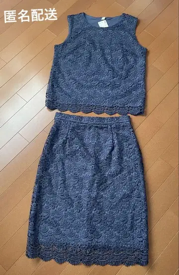 UNIQLO 네이비 레이스 셋업