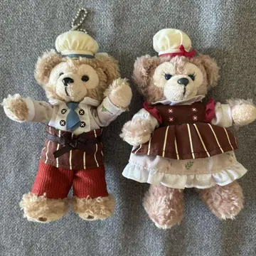 더피 & 셰리메이 발렌타인 봉제 인형 배지