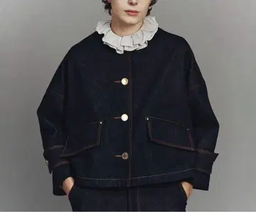 매킨토시 HUMBIE 노카라 데님 자켓