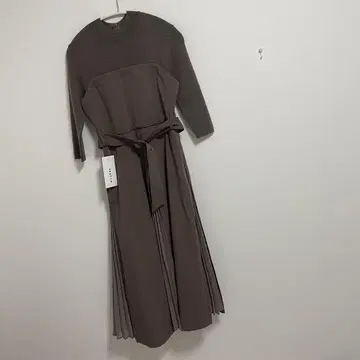 프레이 아이디 플리츠 콤비 베어 원피스
