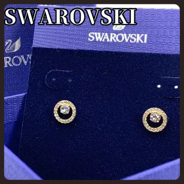 박스 포함 SWAROVSKI 스와로브스키 골드 귀걸이