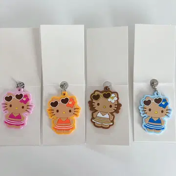 산리오 일광화상 키티 러버 스트랩 4세트