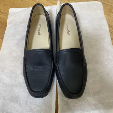camelot 네이비 가죽 로퍼
