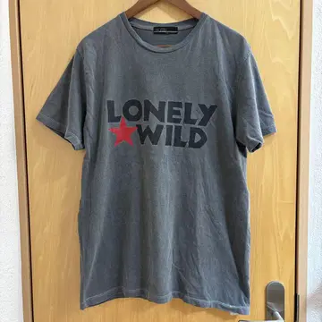 헝겊 가방 LONELY WILD 티셔츠 그레이 L 론리 와일드