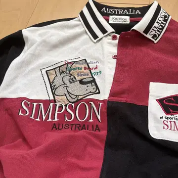 SIMSPON 긴팔 피케 셔츠 M SPORTS 캐주얼