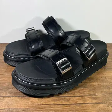 새상품급 Dr.Martens 마일즈 화이트 스티치 샌들 29cm