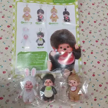 Monchhichi 마스코트 키체인3 가챠 Monchhichi 세트