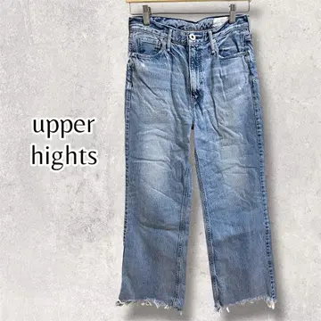 upper hights 어퍼 하이츠 데미지 데님 밑단 컷오프 24
