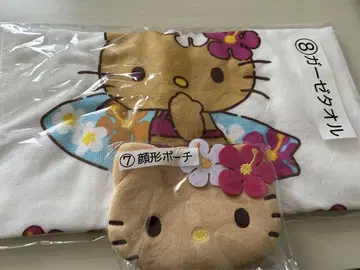 산리오 헬로키티 당첨 복권, 햇볕에 탄 키티 갸루 키티 거즈 타월 파우치