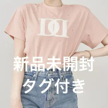 Darich 퀼팅 아플리케 비쥬 T셔츠 PNK