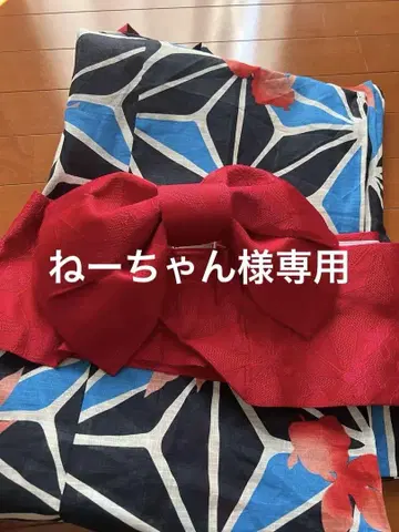 미사용 새상품 여성용 유카타 오비 머리 장식 세트