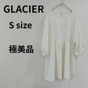 GLACIER 그라시아 튜닉 7부 소매 퍼프 소매 체형 커버 화이트 S