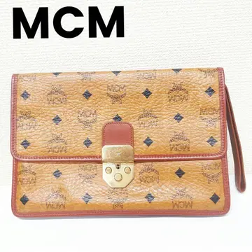 MCM 로고 프린트 클러치백