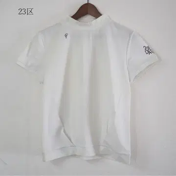 새상품 23구 골프 모크넥 셔츠 반팔 컷 화이트 2