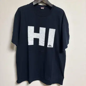 Quiksilver HI 프린트 티셔츠 L 사이즈 네이비