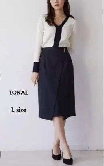 TONAL 스커트 오피스 캐주얼