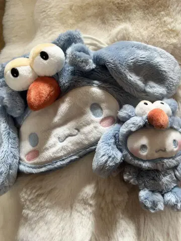 산리오 nici 니키 시나몬 시나모롤 마스코트 키링 파우치