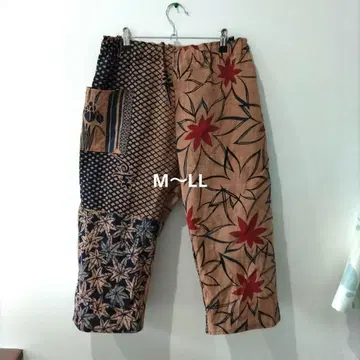 빈티지 원단 리메이크 감물 염색 포켓 있음 남녀 공용 유카타
