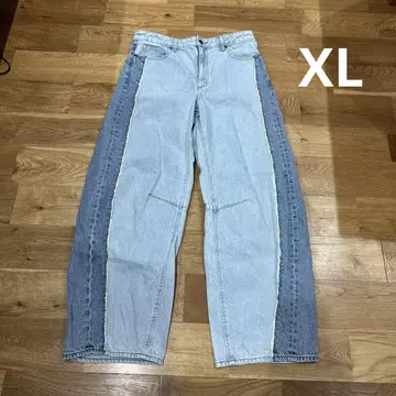 GU2톤 배럴 레그 청바지 XL 356425 62 Blue