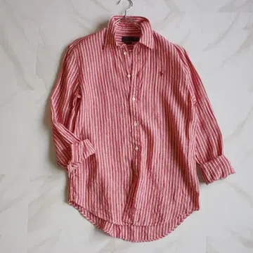 POLO RALPH LAUREN 린넨 긴팔 셔츠 M 사이즈 포니 자수