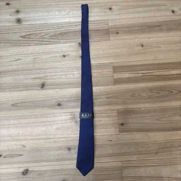 MAJI 네이비 무지 넥타이