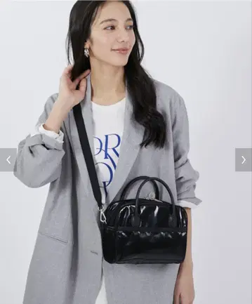 SQUARE TH CROSSBODY 업타운 블랙 샤인/블랙