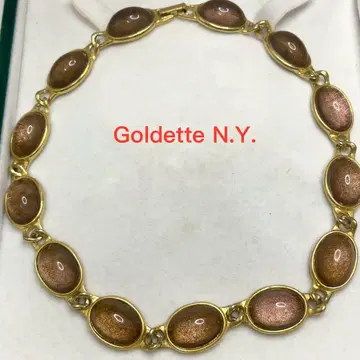 빈티지 레어 뉴욕 Goldette 골드 데드스탁 초커