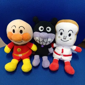 호빵맨 봉제 인형 3종 세트